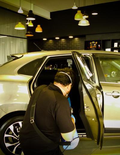 Applicator fogging car with Dura-Seal Microbe Shiled