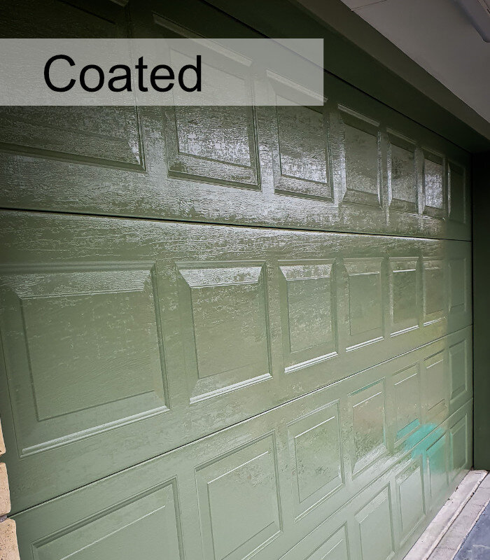 Fully restored garage door