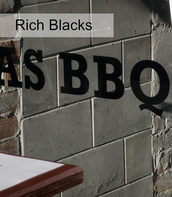 Bring out the deep rich natural black of the vinyl signs