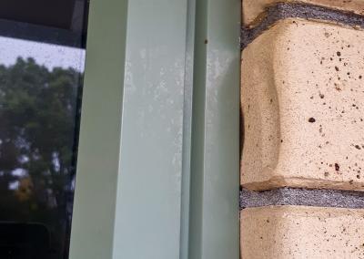 Close up of window before cleaning for restoration