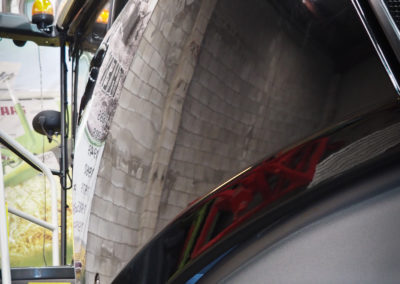 Left rear ad side with coating on plastics and paint