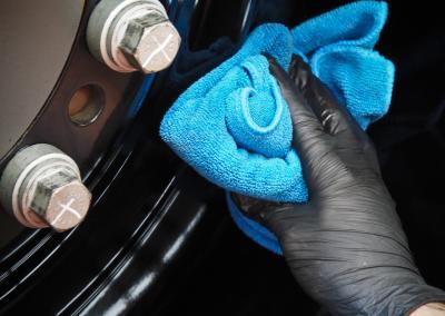 Removing excess protective coating