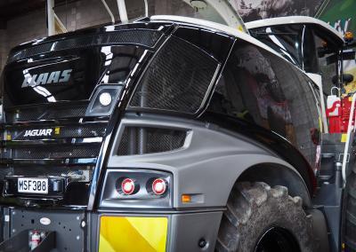 Rear section and side after coating applied