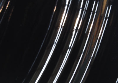 Close up of coated wheel