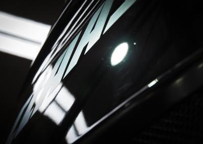 CLAAS Sign after coating applied